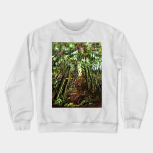 Green Forest Walk Crewneck Sweatshirt